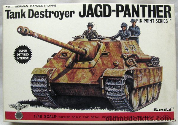 Bandai 1/48 Tank Destroyer Jagd-Panther - Sd.Kfz.173 - (Jagdpanther), 8260 plastic model kit
